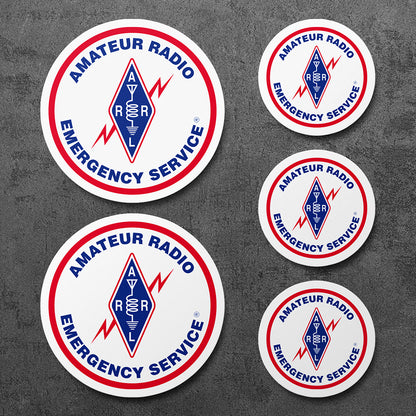 Amateur Radio Emergency Service Vinyl Decal, 5 Stickers