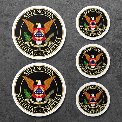 Sticker, Vinyl Decal, Arlington National Cemetery, 5 Stickers