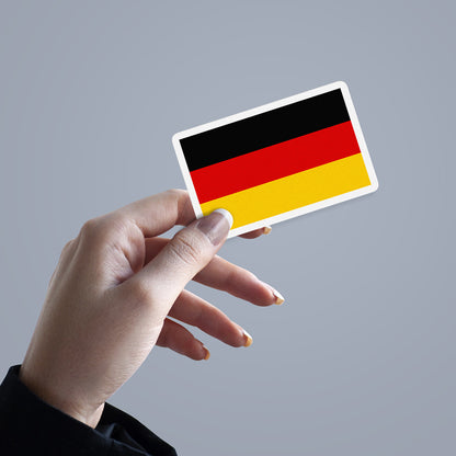 Sticker Vinyl Decal, Germany Flag, Deutschland Flagge, German Colors, 5 Stickers