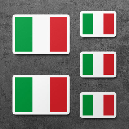 Sticker, Vinyl Decal, Flag of Italy, Italian Colors Sticker, 5 Stickers