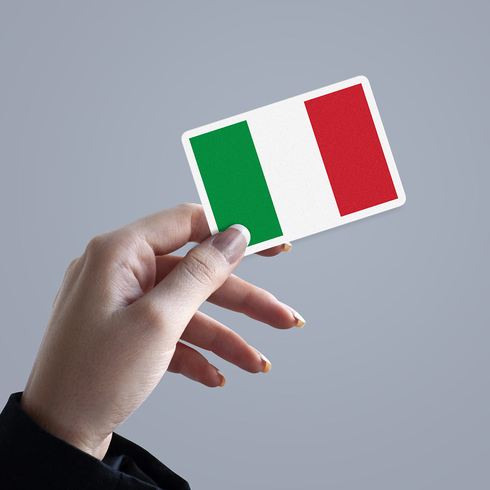 Sticker, Vinyl Decal, Flag of Italy, Italian Colors Sticker, 5 Stickers