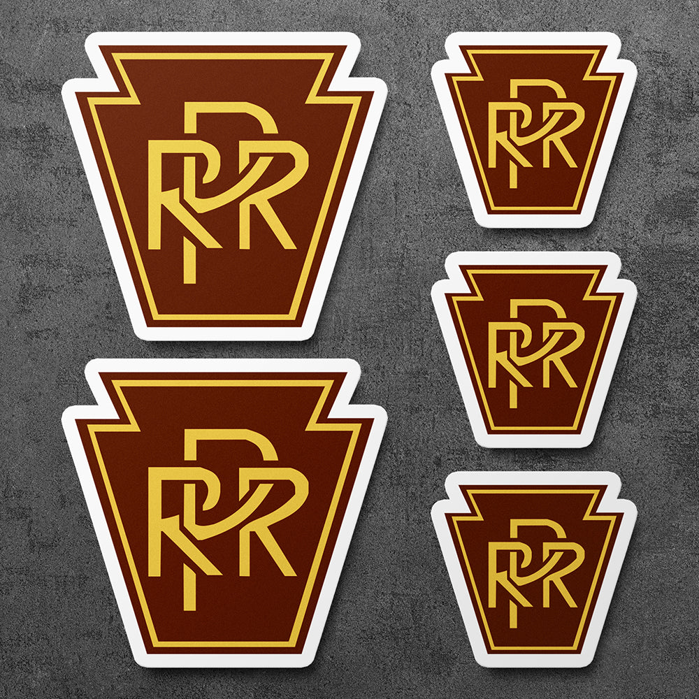 Sticker, Pennsylvania Railroad Vinyl Decal, 5 Stickers