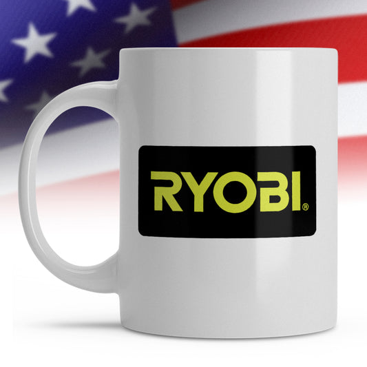 Test Coffee Mug, Ryobi Power Tools, USA, 11oz Ceramic Mug, Gift Idea