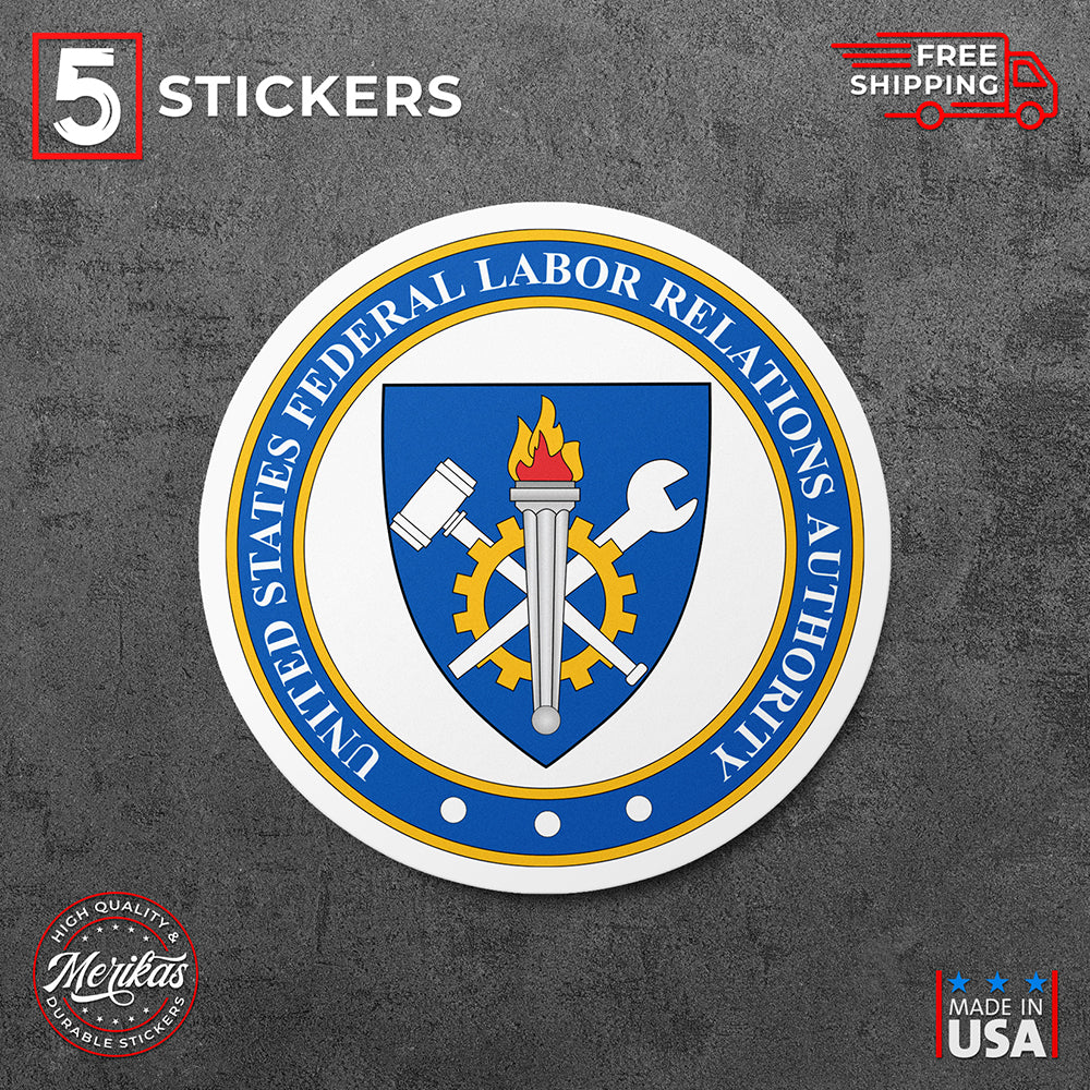 Sticker, Vinyl Decal, U.S. Federal Labor Relations Authority, 5 Stickers