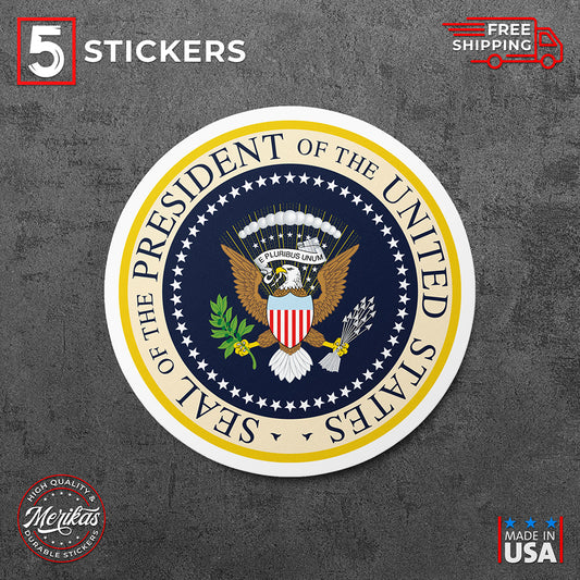 Sticker, Vinyl Decal, Seal of President of the United States, 5 Stickers