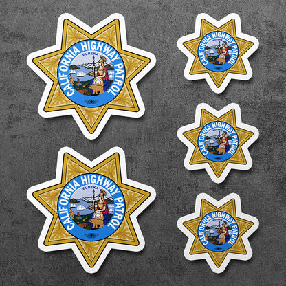 Sticker, Seal of the California Highway Patrol Vinyl Decal, 5 Stickers