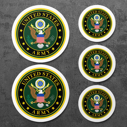 Sticker, Vinyl Decal, United States Army, 5 Stickers