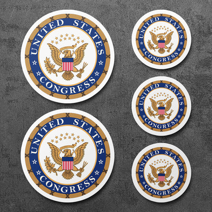 Sticker, Vinyl Decal, United States Congress, 5 Stickers