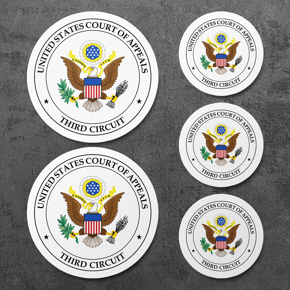 5 Stickers, Vinyl Decal, United States Court of Appeals for the Third Circuit