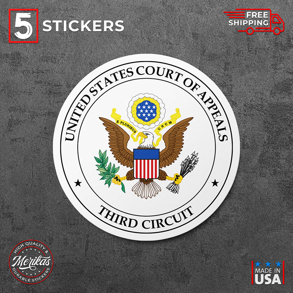 5 Stickers, Vinyl Decal, United States Court of Appeals for the Third Circuit