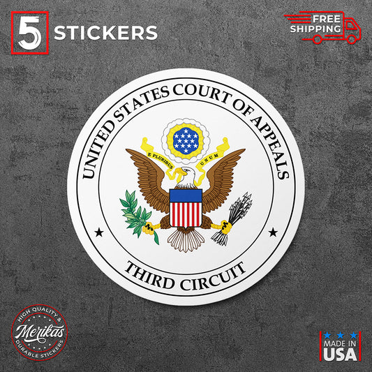 5 Stickers, Vinyl Decal, United States Court of Appeals for the Third Circuit