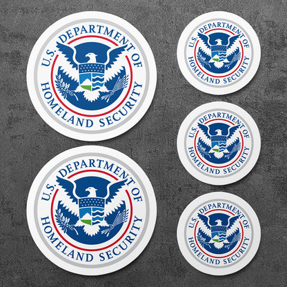 Sticker, Vinyl Decal, U.S. Department of Homeland Security, 5 Stickers