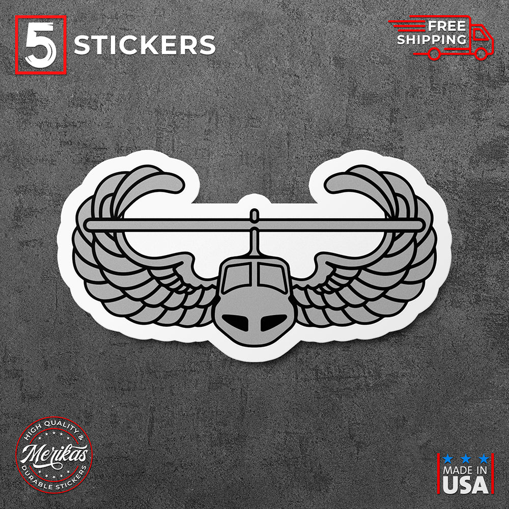 Military Sticker, Vinyl Decal, U.S. Army Air Assault, 5 Stickers