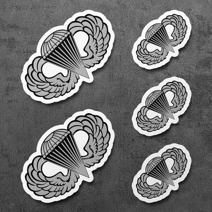 Military Sticker, Vinyl Decal, U.S. Army Airborne Wings, 5 Stickers