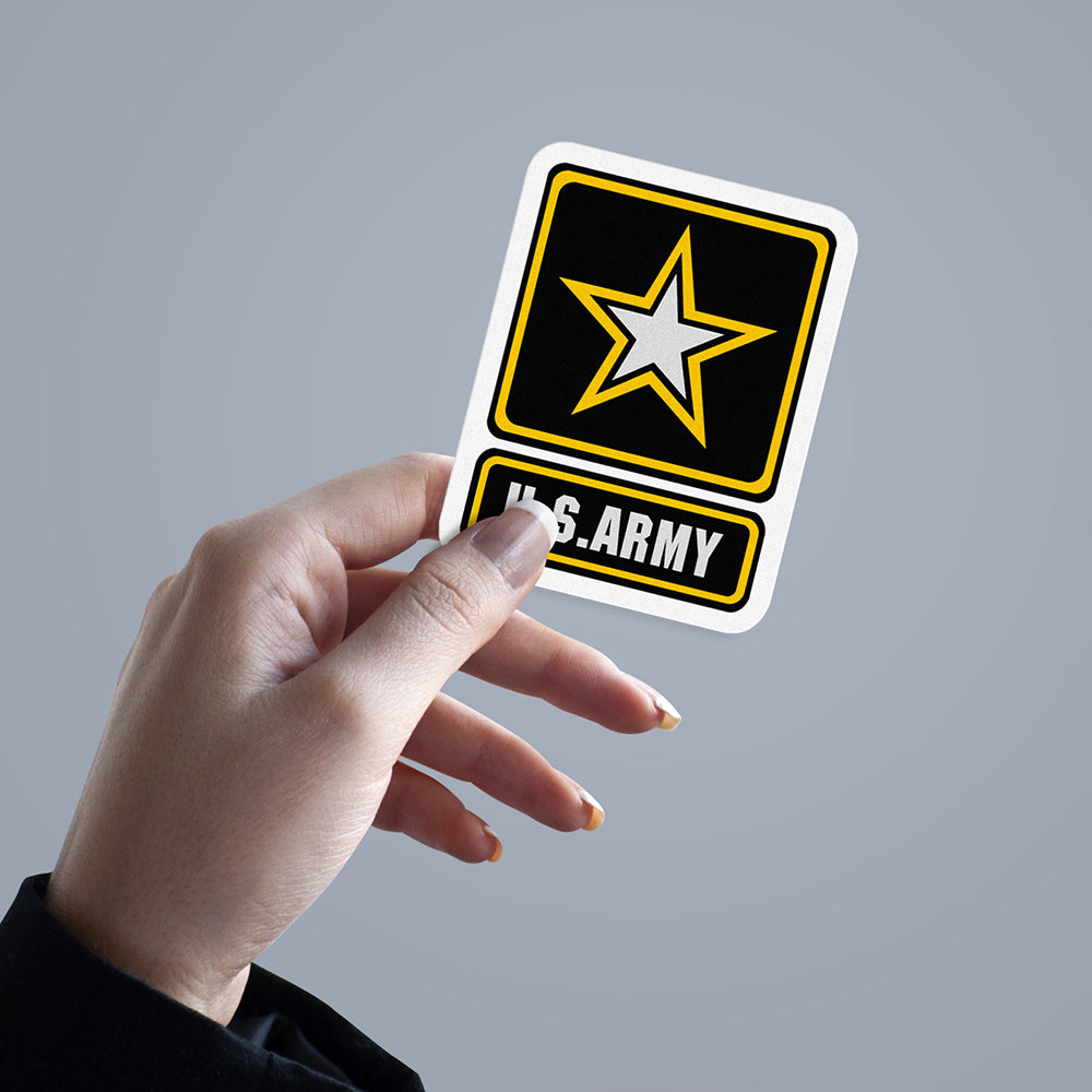 Military Sticker, Vinyl Decal, US Army, 5 Stickers